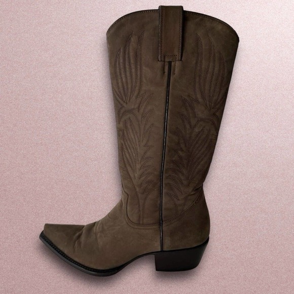 Steve Madden Shoes - STEVE MADDEN LONE STAR Cowgirl Boots Western Brown Stitched 8.5